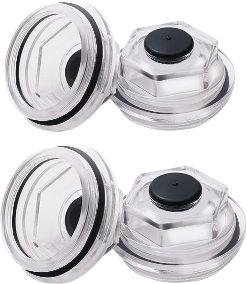 XTPTFABS 4PCS Oil Bath Dust Caps, K71-038-00,For Dexter 6k-8K 8-218, 8-219, 8-232 General Duty Axles Built 1989 and older, for Dexter 6K 7K 8K 2.75" Threads Trailer Axle Plastic Cover 21-35 23-29 Oil Caps (4) - Image 3